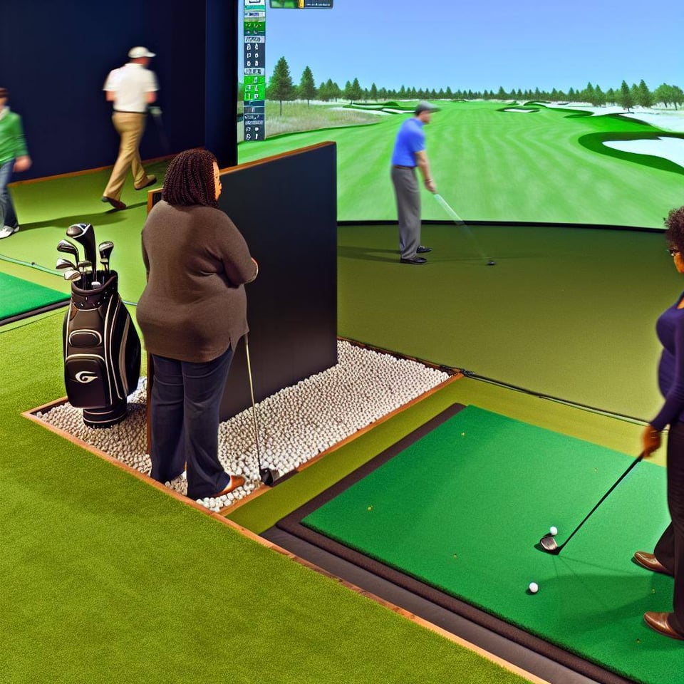 Indoor golf simulator